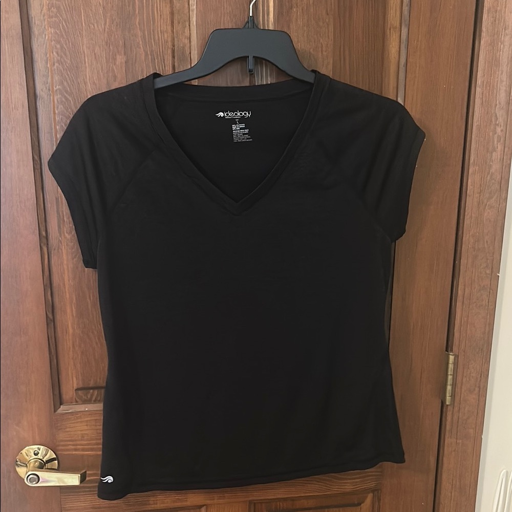 Ideology Black Fitted Cap Sleeve T-Shirt